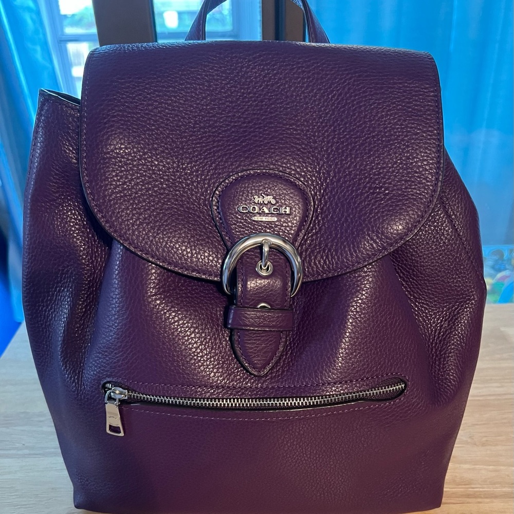 Coach Purple Backpack